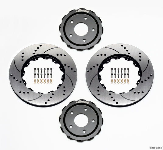 Wilwood Hat/Rotor Kit Front Drilled 06-Up Corvette C6-Z06 (2pc Hat/Rtr)