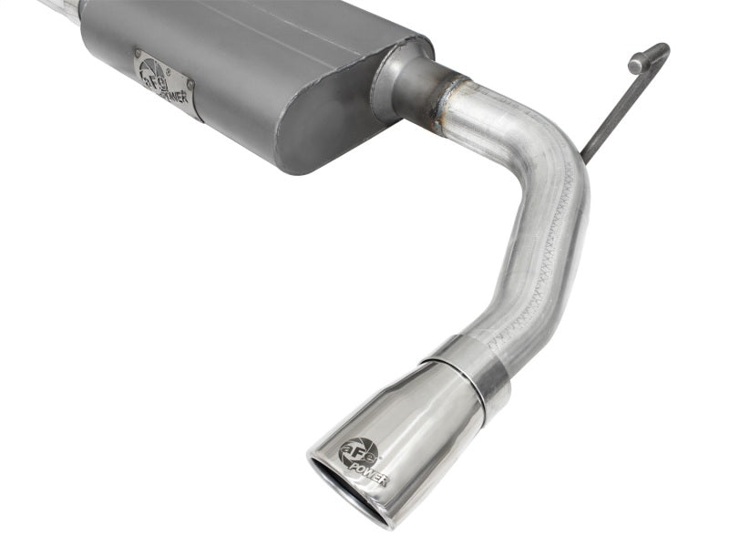Load image into Gallery viewer, aFe Scorpion 2-1/2in Alum Steel Axle-Back Exhaust w/Polished Tip 07-18 Jeep Wrangler JK V6-3.6/3.8L
