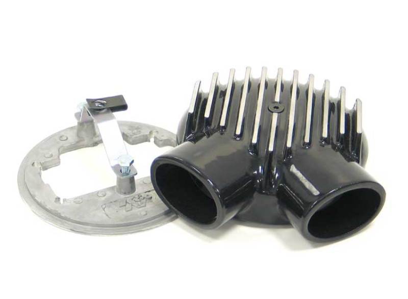 Load image into Gallery viewer, K&amp;N Universal Plenum 6.875in L x 5.75in Outer Dia - Black - Weber DGV Carburetor
