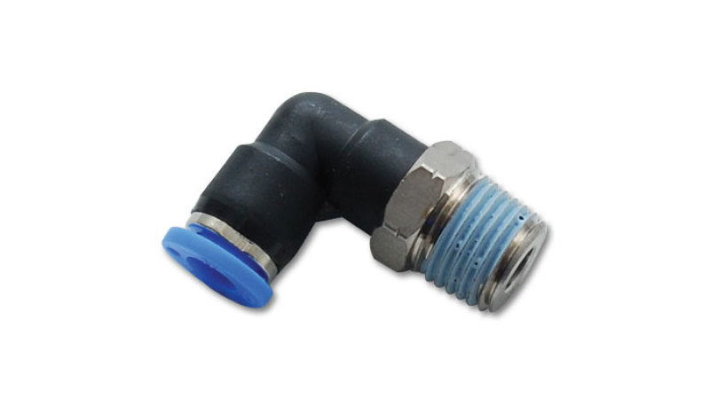 Load image into Gallery viewer, Vibrant Male Elbow Pneumatic Vacuum Fitting For 3/8in OD Tubing (3/8in NPT Thread)
