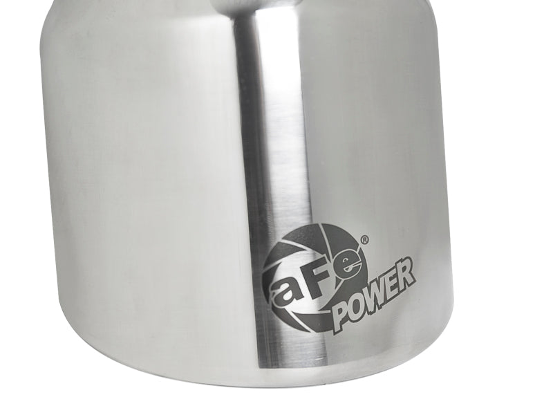 Load image into Gallery viewer, aFe MACH Force-Xp 304 SS Clamp-On Exhaust Tip 2.5in. Inlet / 4in. Outlet / 6in. L - Polished
