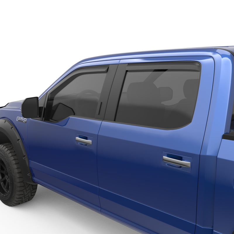 Load image into Gallery viewer, EGR 15+ Ford F150 Super Cab In-Channel Window Visors - Set of 4 - Matte (573475)
