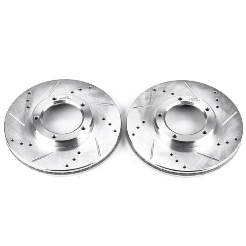Load image into Gallery viewer, Power Stop 95-04 Toyota Tacoma Front Evolution Drilled &amp; Slotted Rotors - Pair
