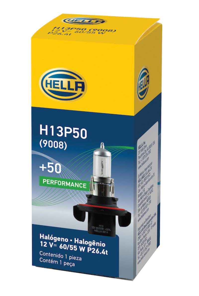 Load image into Gallery viewer, Hella Bulb H13 12V 60/55W P264T T4 +50
