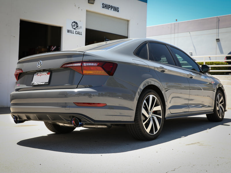 Load image into Gallery viewer, afe 19-21 VW Jetta GLI (MKVII) L4-2.0L (t) MACH Force-Xp 304 SS Cat-Back Exhaust System Blue Tips
