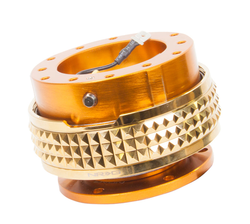 Load image into Gallery viewer, NRG Quick Release Kit - Pyramid Edition - Rose Gold Body / Chrome Gold Pyramid Ring
