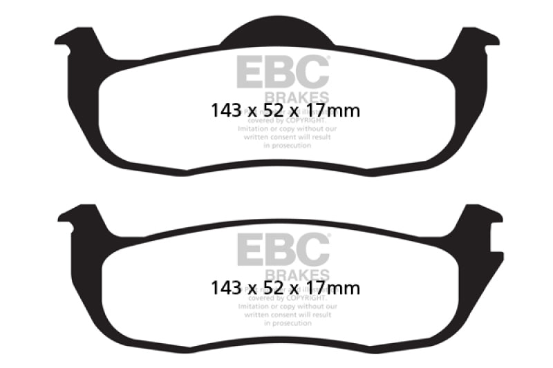 Load image into Gallery viewer, EBC 05-06 Infiniti QX56 5.6 (Bosch) Extra Duty Rear Brake Pads
