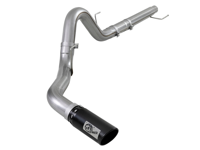 Load image into Gallery viewer, aFe Large Bore-HD 4in 409 SS DPF-Back Exh 18-19 Ford F-150 V6-3.0L (td) w/ Black Tip
