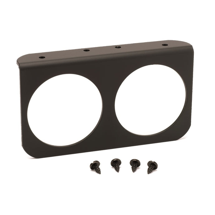 Autometer 2-5/8in Black Aluminium Dual Gauge Mounting Panel