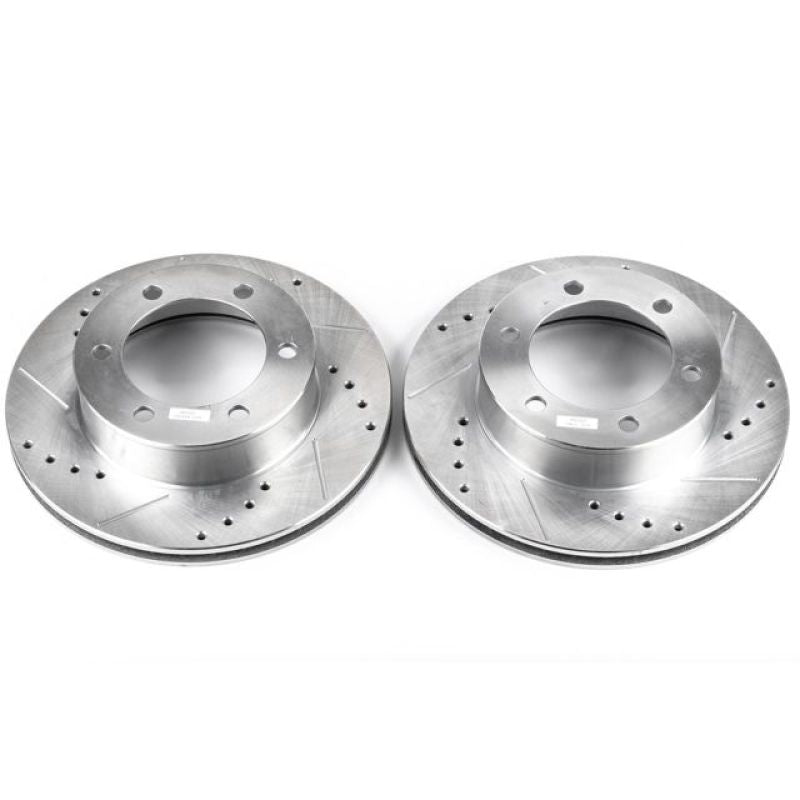 Load image into Gallery viewer, Power Stop 96-02 Toyota 4Runner Front Evolution Drilled &amp; Slotted Rotors - Pair
