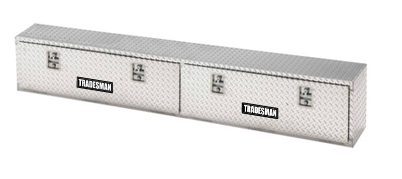 Load image into Gallery viewer, Tradesman Aluminum Top Mount L-Wing Box (90in.) - Brite
