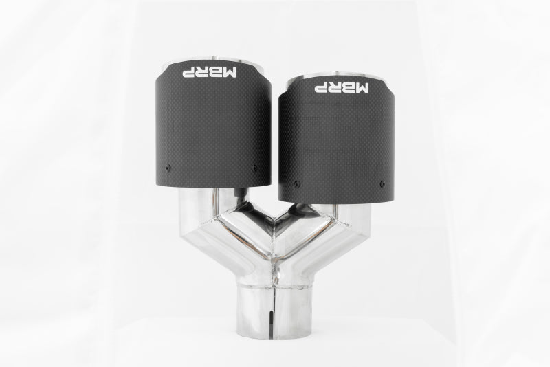 Load image into Gallery viewer, MBRP Universal Carbon Fiber Dual Tip 4in OD/2.5in Inlet
