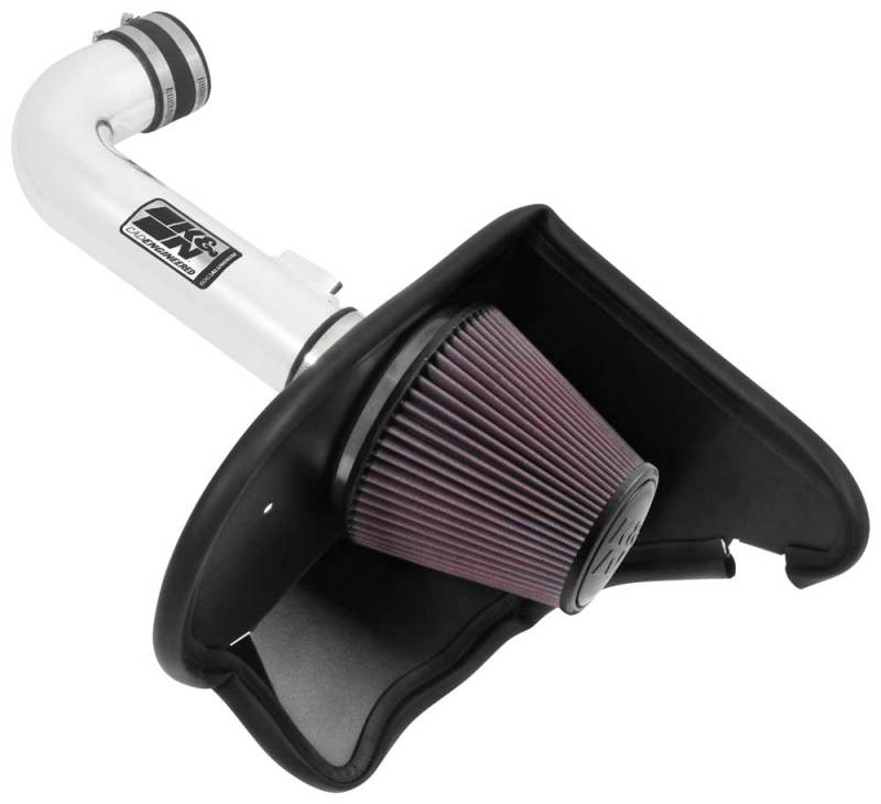 Load image into Gallery viewer, K&amp;N 16-17 Chevy Camaro 3.6L Silver Typhoon Short Ram Intake
