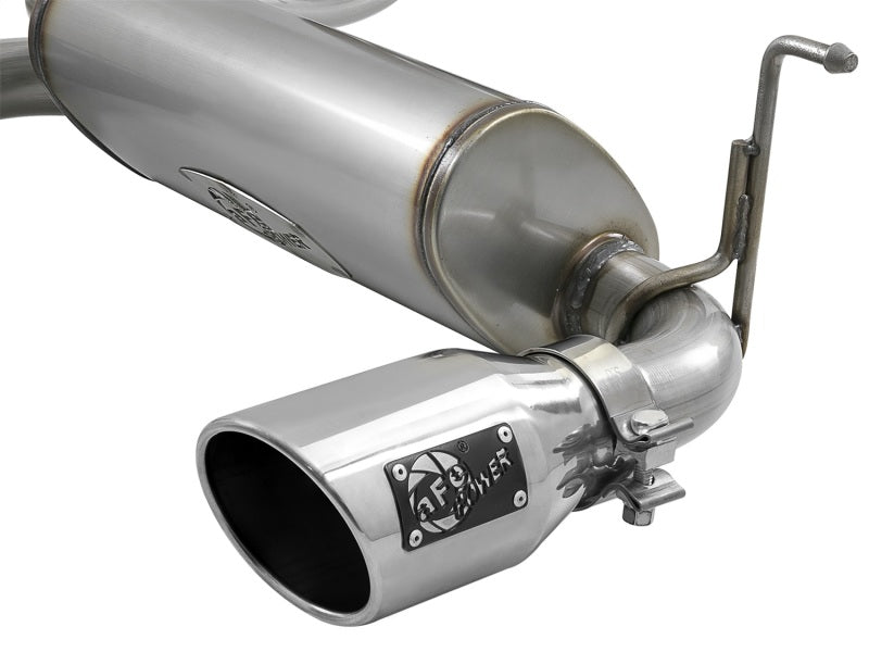 Load image into Gallery viewer, aFe Rebel Series 2.5in 409 SS Cat-Back Exhaust w/ Polished Tips 2018+ Jeep Wrangler (JL) V6 3.6L
