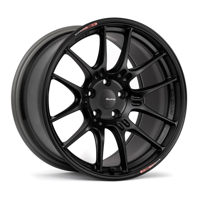 Enkei GTC02 18x10 5x114.3 25mm Offset 75mm Bore Matte Black Wheel