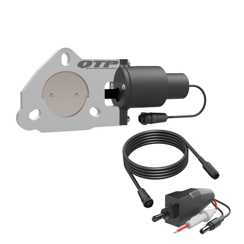 Load image into Gallery viewer, QTP 2.25in Bolt-On QTEC Electric Cutout Valve - Single
