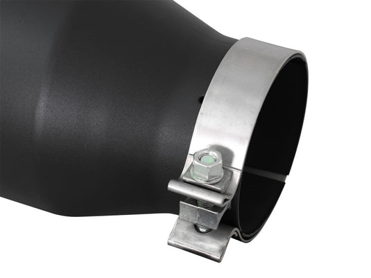 aFe Diesel Exhaust Tip Bolt On Black 4in Inlet x 6in Outlet x 15in