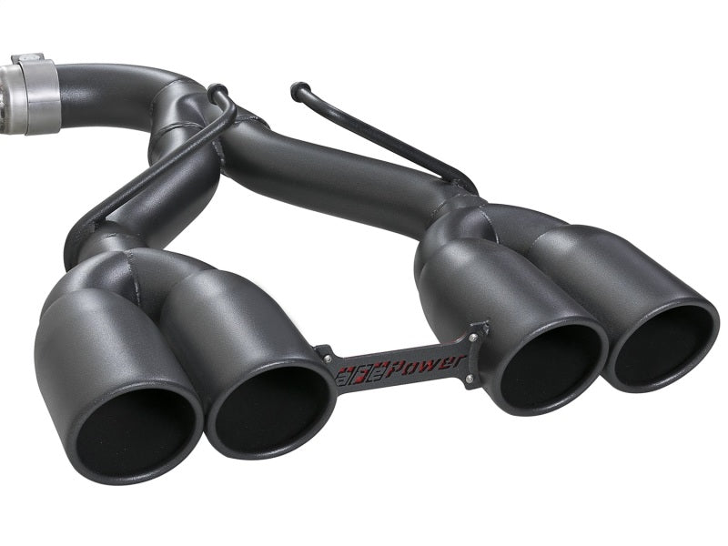 Load image into Gallery viewer, aFe Rebel Series 2.5in. 304 SS C/B Exhaust System 2018 Jeep Wrangler (JL) V6-3.6L - Black Tip
