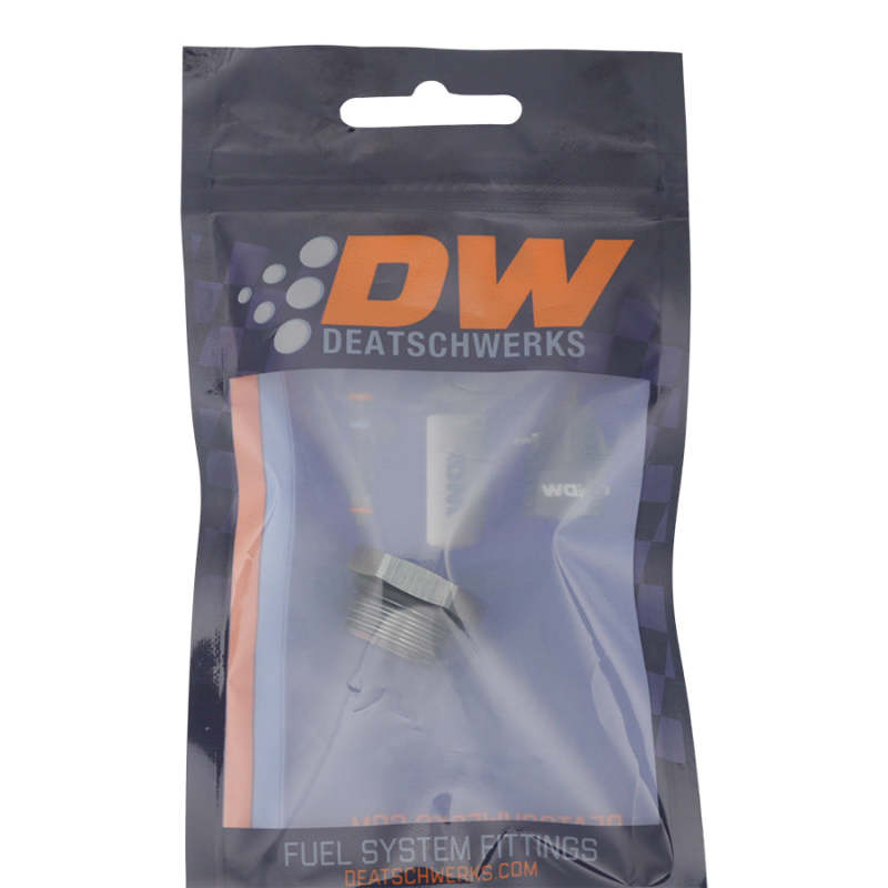 Load image into Gallery viewer, DeatschWerks 8AN ORB Male Plug Fitting with 1/8in NPT Gauge Port - Anodized DW Titanium
