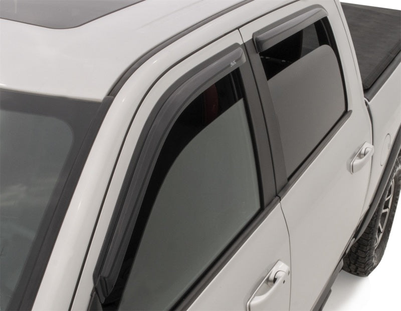 Load image into Gallery viewer, AVS 22-23 Toyota Tundra CrewMax Ventvisor Outside Mount Window Deflectors 4pc - Smoke
