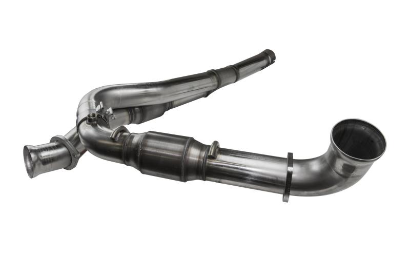 Load image into Gallery viewer, Kooks 10-14 Ford Raptor SVT 6.2L 4V ALL 3in SS OEM Exhaust GREEN Cat Y Pipe
