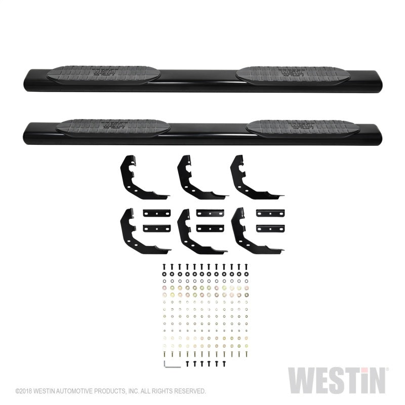 Load image into Gallery viewer, Westin 19-22 RAM 1500 Quad Cab (Excl. Classic) PRO TRAXX 6 Oval Nerf Step Bars - Blk
