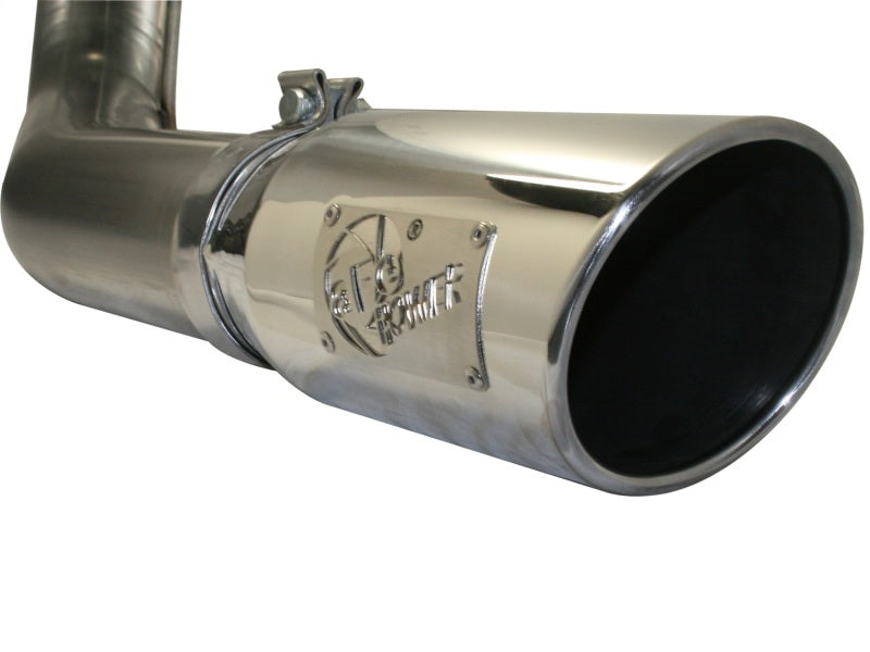 Load image into Gallery viewer, aFe MACHForce XP Exhaust Cat-Back SS-409 4in Polished Tip 11-12 Ford F-150 EcoBoost V6-3.5L (tt)
