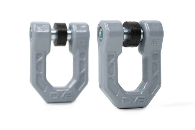 Load image into Gallery viewer, DV8 Offroad Elite Series D-Ring Shackles - Pair (Gray)
