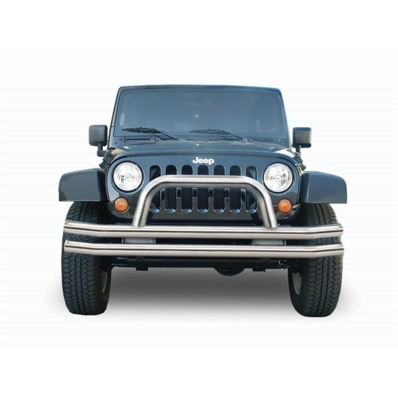 Load image into Gallery viewer, Rampage 1976-1983 Jeep CJ5 Double Tube Bumper Front - Stainless
