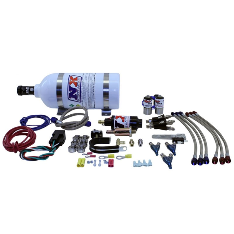 Load image into Gallery viewer, Nitrous Express Three Cyl Mainline Nitrous Kit w/2.5lb Bottle
