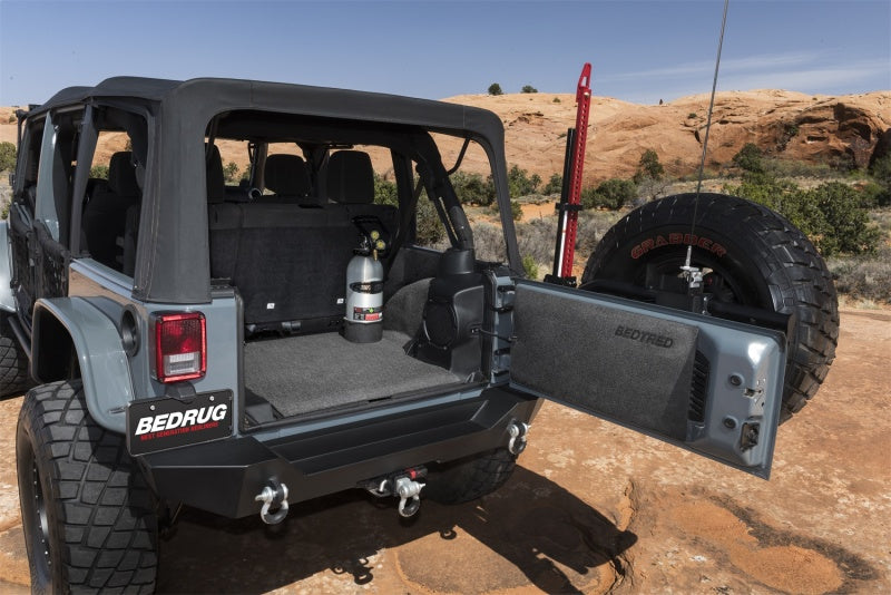 Load image into Gallery viewer, BedRug 07-10 Jeep JK Unlimited 4Dr Rear 5pc BedTred Cargo Kit (Incl Tailgate &amp; Tub Liner)
