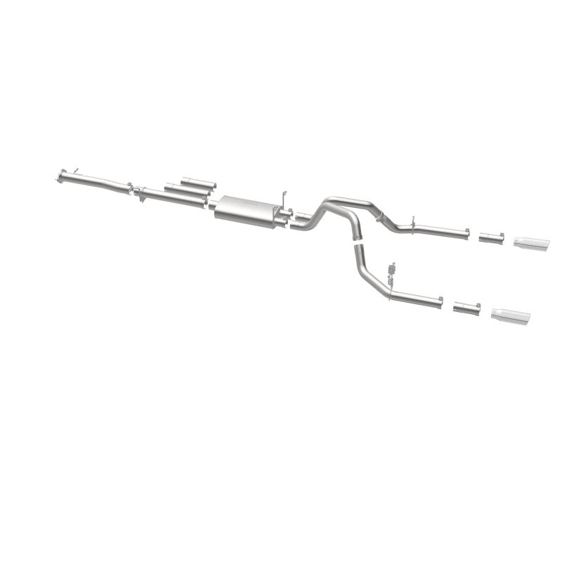 Load image into Gallery viewer, MagnaFlow Stainless Cat-Back Exhaust 2015 Chevy Silverado 2500HD 6.0L Dual Split Rear Exit 4in
