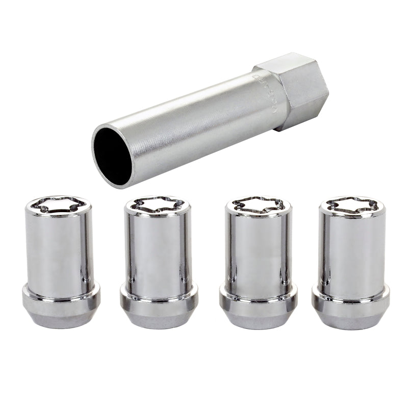 Load image into Gallery viewer, McGard Wheel Lock Nut Set - 4pk. (Tuner / Cone Seat) M12X1.25 / 13/16 Hex / 1.24in. Length - Chrome
