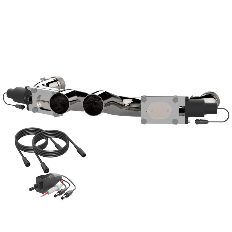 Load image into Gallery viewer, 2015-2023 Dodge Challenger,Charger &amp; Chrysler 300C 6.2,6.4L QTP Aggressor Cutout Pipes
