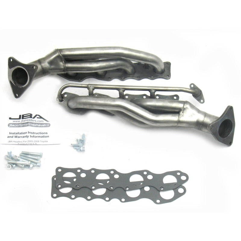 Load image into Gallery viewer, JBA 07-20 Toyota 5.7L V8 1-5/8in Primary Raw 409SS Cat4Ward Header
