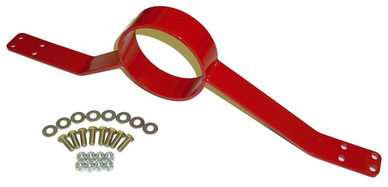 Load image into Gallery viewer, BMR 79-03 Fox Mustang Driveshaft Safety Loop - Red
