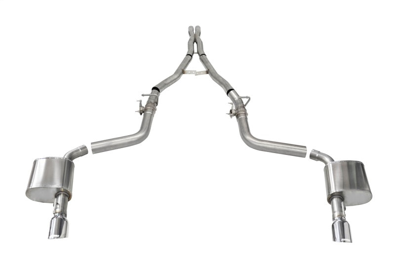 Load image into Gallery viewer, Corsa 15-23 Charger SRT/Hellcat/Redeye 2.75in Valved Catback Dual Rear Exit w/ Single 4.5inPol Tips
