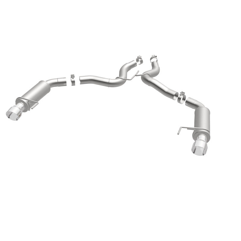 Load image into Gallery viewer, MagnaFlow Axle Back, SS, 3in, Competition, Dual Split Polished 4.5in Tip 2015 Ford Mustang GT V8 5.0
