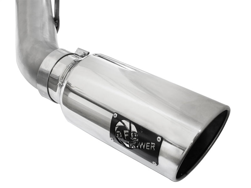 Load image into Gallery viewer, aFe LARGE BORE HD 4in 409-SS DPF-Back Exhaust w/Polished Tip 11-14 Ford Diesel Trucks V8-6.7L (td)
