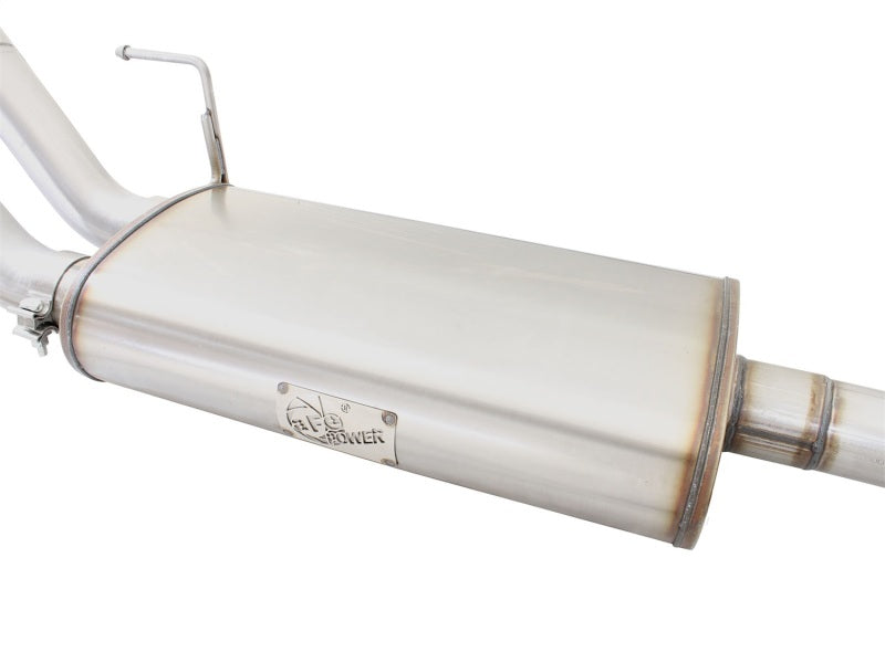 Load image into Gallery viewer, aFe MACHForce XP Exhaust 3in SS Dual Side Exit CB w/ Black Tips 2015 Ford F150 5.0L V8 CC/SB EC/LB
