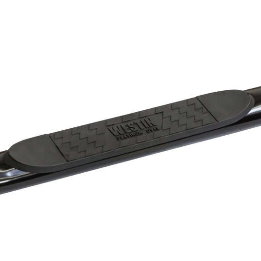 Westin 01-14 Chevy Silv 25/3500HD Crew Cab (6.5 ft Bed) Platinum 4 Oval WTW Nerf Step Bars - Black