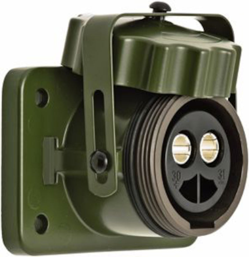 Load image into Gallery viewer, Hella Socket 2 Pole Olive Green
