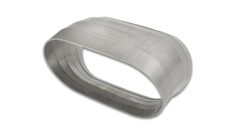 Load image into Gallery viewer, Vibrant 45 Degree Vertical Plane Oval 304SS Pie Cuts Nominal Tube 3.50in
