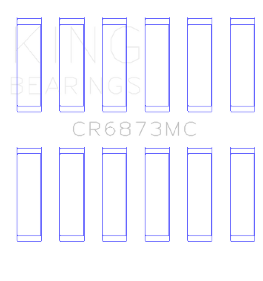King Engine Bearings Toyota 2Gr-FE/ 3GR-FE Polymer Coated (Size 0.05) Connecting Rod Bearing Set