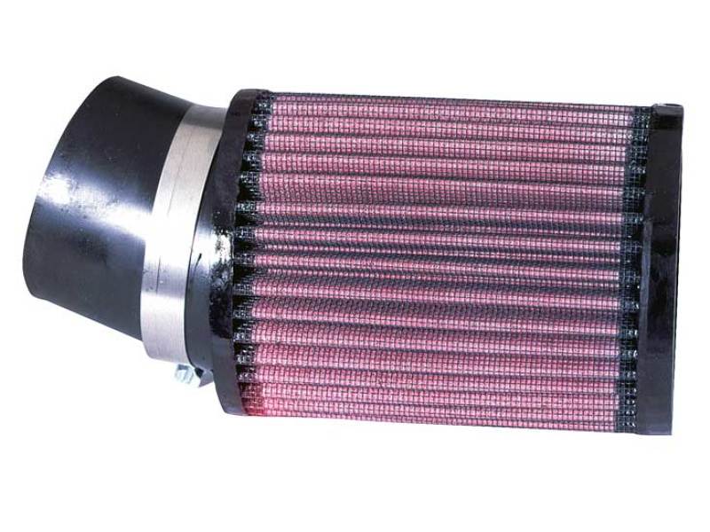 Load image into Gallery viewer, K&amp;N Filter Universal Rubber Round Straight Filter 20 Deg Angled 2-7/16in Flange 3-3/4in OD 5in H
