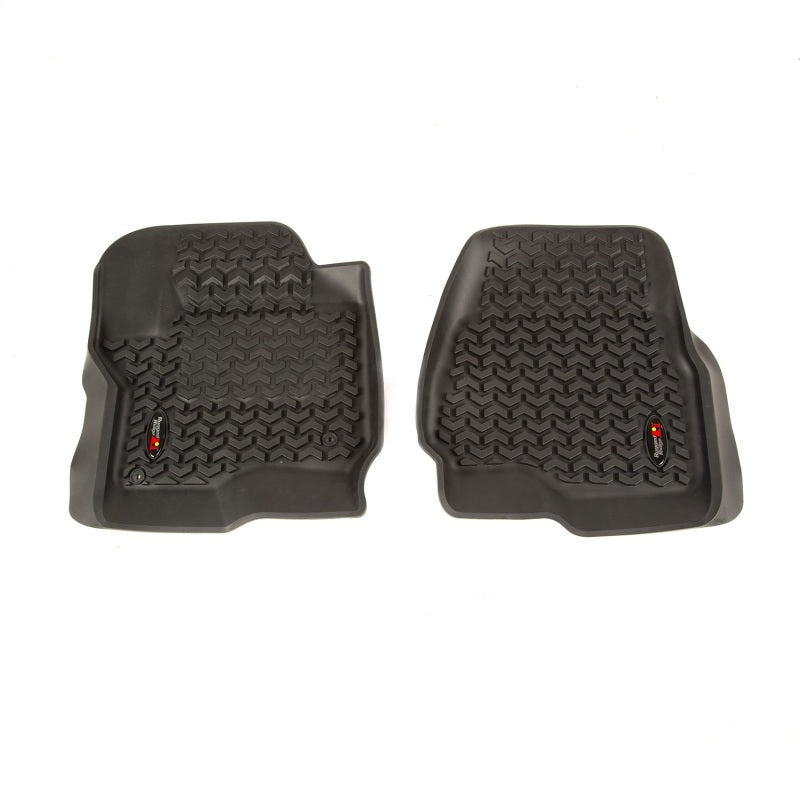Load image into Gallery viewer, Rugged Ridge Floor Liner Front Black 2017-2018 Ford F-250 / F-350 / F-450 / F-550 Regular
