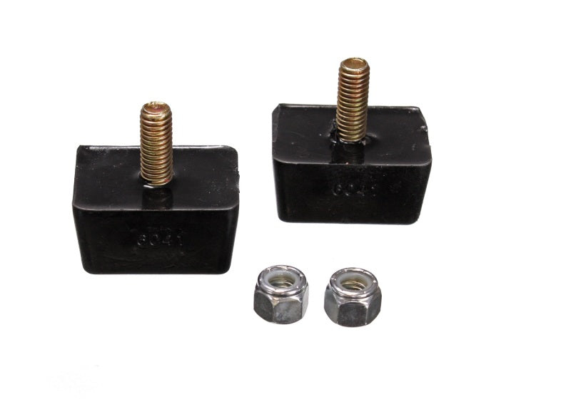 Load image into Gallery viewer, Energy Suspension Univ Blk 7/8in H x 1-7/8in L x 1-3/8in W Low Profile Rectangular Bump Stops (2 ea)

