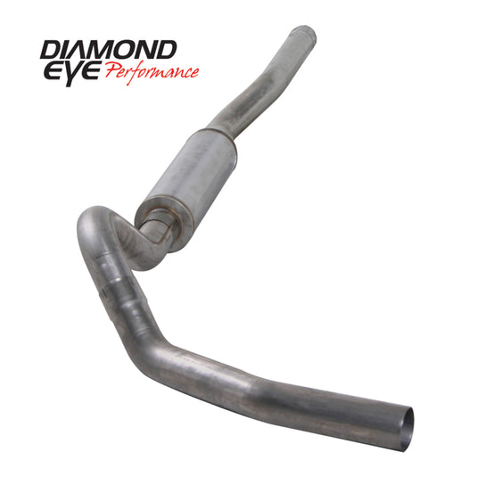 Diamond Eye KIT 4in Catback Single MFLR RPLCMENT PIPE SS CHEVY/GMC 6.6L 2500/3500 2006-2007.5