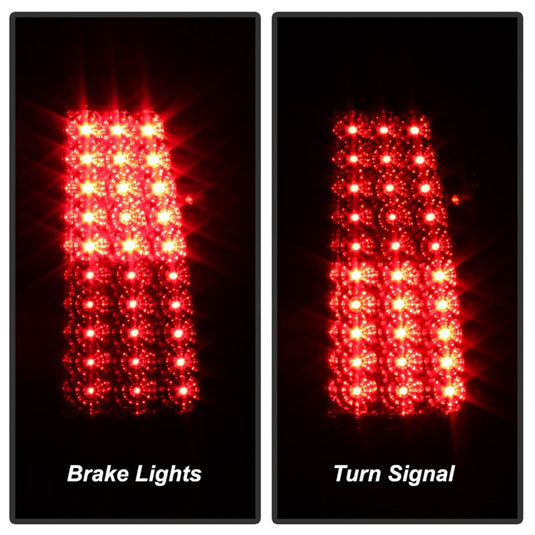 xTune Chevy Silverado 1500/2500/3500 99-02 LED Tail Lights Red Smoke ALT-ON-CS99-LED-RS