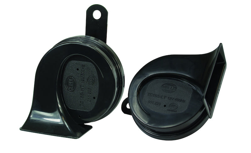 Load image into Gallery viewer, Hella Horn Kit Bl Blk Trumpet 12V Univ
